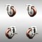 Service Caster 3 Inch 316SS Maroon Polyurethane Wheel Swivel Bolt Hole Caster Brakes SCC, 2PK SCC-SS316BH20S314-PPUB-MRN-2-TLB-2 - alternate 1